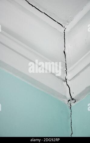 Crack in the wall Stock Photo