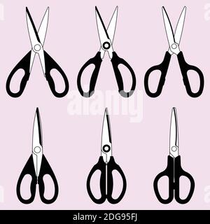 Cutting tool. Scissors.Scissors. Shears. Vector illustration Stock Vector