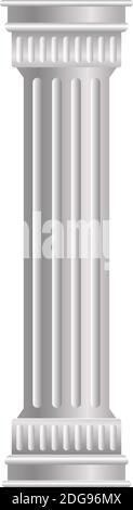 Roman column icon, cartoon style Stock Vector