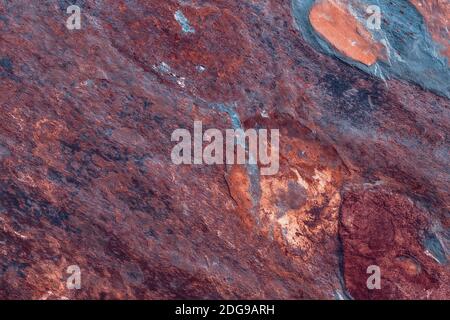 The Texture of Cracked Rusty Aged Surface Painted Background Stock Photo