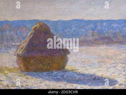 Grainstack, Snow Effect, Claude Monet, 1891, Museum of Fine Arts ...