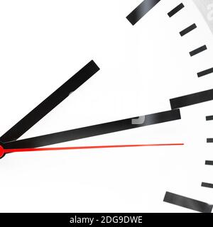 Clock in the white  background Stock Photo
