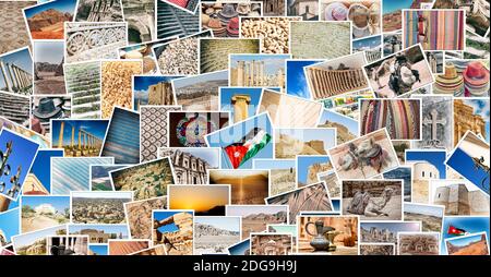 From all over the jordan in a  patchwork Stock Photo
