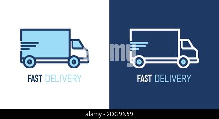 Fast Delivery Logo Icon Design Vector Stock Vector