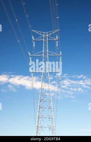 Power line in Teruel province Aragon in Spain Stock Photo Alamy