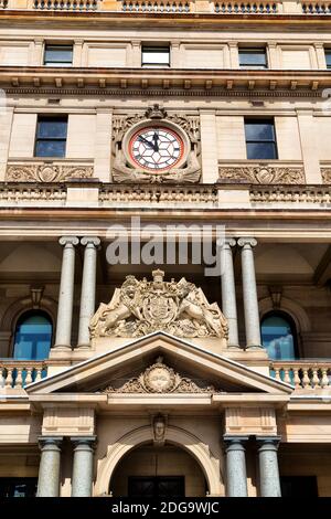 In  sydney the antique clock tower Stock Photo