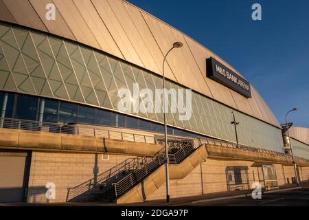 The exterior of the M&S Bank Arena in Liverpool Merseyside December 2020 Stock Photo