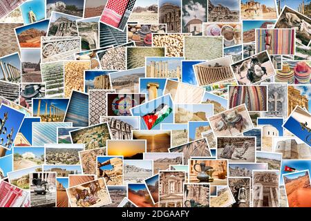 From all over the jordan in a  patchwork Stock Photo