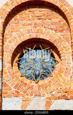 In italy   antique historical  window Stock Photo