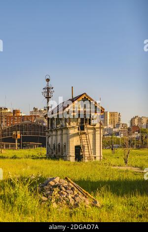 Abandoned Old Train Station, Montevideo, Uruguay Stock Photo