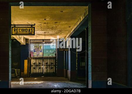 Abandoned Old Strain Station, Montevideo, Uruguay Stock Photo