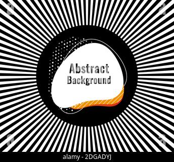 Abstract contrast background with black lines. Vector illustration Stock Vector