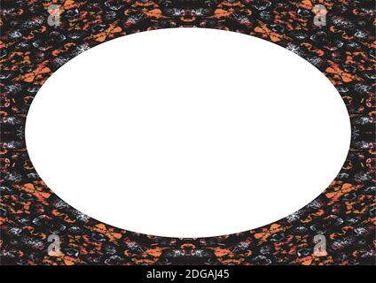 Circle Frame Background with Decorated Borders Stock Photo