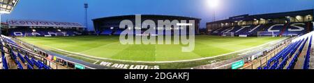 OLDHAM, ENGLAND. DECEMBER 8TH General view of Oldham Athletic's Boundary Park home before the EFL Trophy match between Oldham Athletic and Sunderland at Boundary Park, Oldham on Tuesday 8th December 2020. (Credit: Eddie Garvey | MI News) Stock Photo