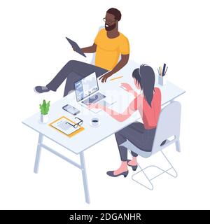 diversity and workflow management Stock Vector