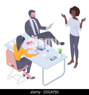 diversity and workflow management Stock Vector