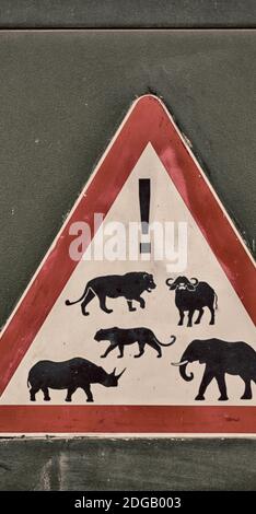In south africa close up of the    sign Stock Photo