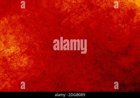 Grunge red illustration concrete wall texture background Stock Vector