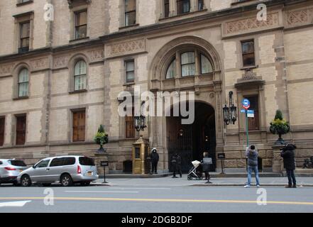 New York, USA. 08th Dec, 2020. The Dakota apartment complex on the Upper West Side - right in front of the Dakota, the British musician John Lennon was murdered 40 years ago on 8 December. The murderer is still in prison today. Credit: Christina Horsten/dpa/Alamy Live News Stock Photo