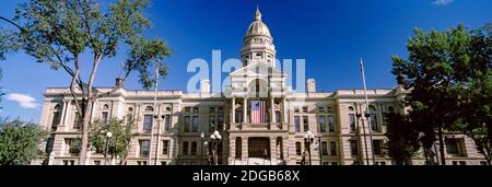 Facade of a government building, Wyoming State Capitol, Cheyenne, Wyoming, USA Stock Photo