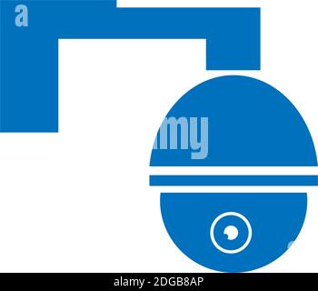 CCTV icon logo design vector template Stock Vector