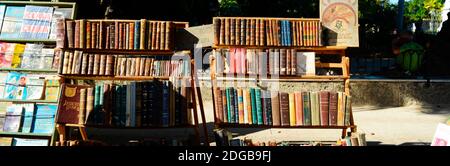 Books at a market stall, Havana, Cuba Stock Photo