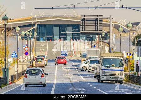 Yokohama International Passenger Terminal Entrance Stock Photo