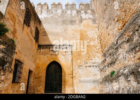 Castillo de Arcos,11th-15th-century castle,medieval castle of Moorish origin,rebuilt in the first half of the 15th century. Is private property, not o Stock Photo