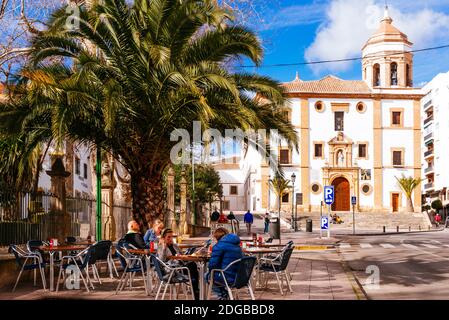 Iglesia y Convento de la Merced - Church and Convent of Mercy. The Church of Our Lady of Mercy was completed in 1585. The facade consists of two ashla Stock Photo