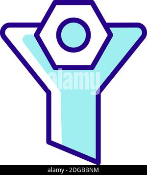 Filter RGB color icon Stock Vector