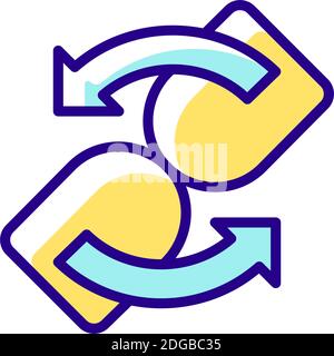 Loading RGB color icon Stock Vector