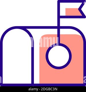 Mail RGB color icon Stock Vector