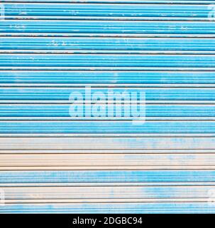 Abstract texture of a dirty aluminium shutter Stock Photo