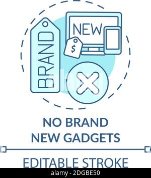 No brand new gadgets concept icon Stock Vector