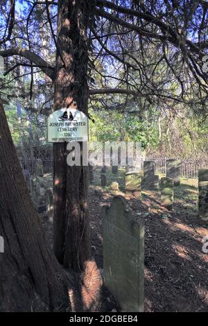 Old cemetery East Setauket Long Island New York Stock Photo