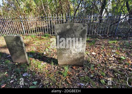 Old cemetery East Setauket Long Island New York Stock Photo