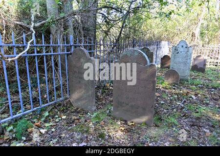 Old cemetery East Setauket Long Island New York Stock Photo