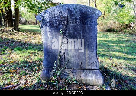 Old cemetery East Setauket Long Island New York Stock Photo