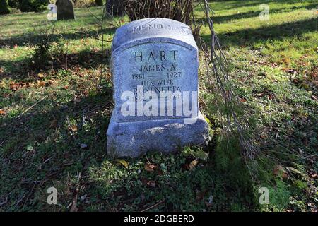 Old cemetery East Setauket Long Island New York Stock Photo