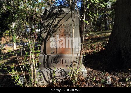 Old cemetery East Setauket Long Island New York Stock Photo