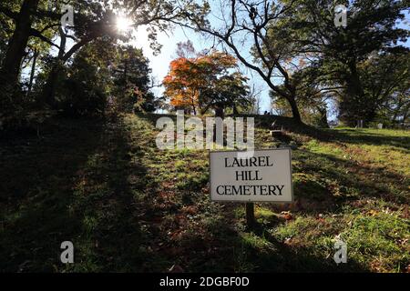 Old cemetery East Setauket Long Island New York Stock Photo