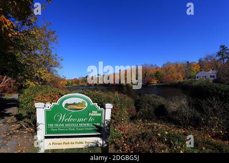 Frank Melville memorial Park Setauket Long Island Stock Photo