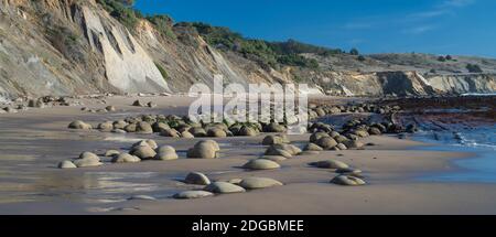 View of the Bowling Ball Beach, Schooner Gulch State Beach, Mendocino County, California, USA Stock Photo