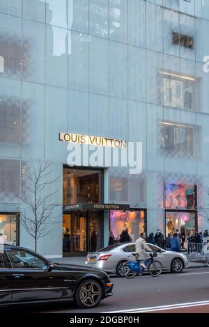 Louis Vuitton Store on Fifth Avenue in New York City, USA Stock Photo