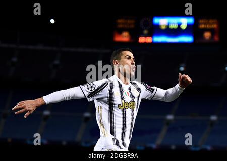 Barcelona, Spain. 08th Dec, 2020. BARCELONA, SPAIN - December 08, 2020: Cristiano Ronaldo of Juventus FC celebrates after scoring the opening goal during the UEFA Champions League Group G football match between FC Barcelona and Juventus. (Photo by Nicolò Campo/Sipa USA) Credit: Sipa USA/Alamy Live News Stock Photo