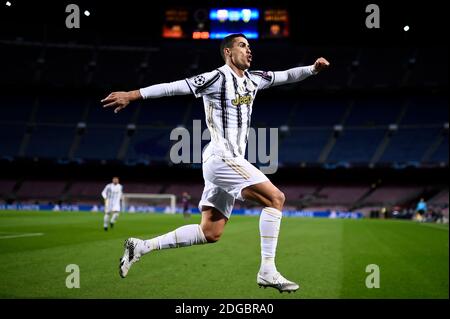 Barcelona, Spain. 08th Dec, 2020. BARCELONA, SPAIN - December 08, 2020: Cristiano Ronaldo of Juventus FC celebrates after scoring the opening goal during the UEFA Champions League Group G football match between FC Barcelona and Juventus. (Photo by Nicolò Campo/Sipa USA) Credit: Sipa USA/Alamy Live News Stock Photo
