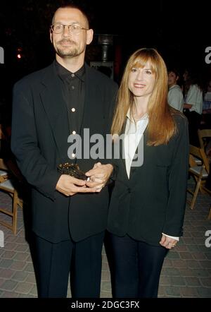 ARCHIVE: LOS ANGELES, CA. October 30, 1995: Cinematographer Janusz Kaminski & actress wife Holly Hunter at the premiere of 'Home for the Holidays' in Los Angeles. File photo © Paul Smith/Featureflash Stock Photo