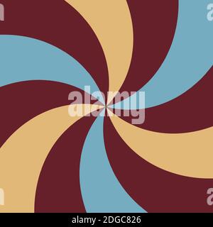 An abstract retro swirl background image. Stock Vector
