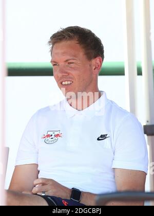 Head coach Julian Nagelsmann of RB Leipzig in the friendly against Stade Rennes on July 26, 2019 Stock Photo