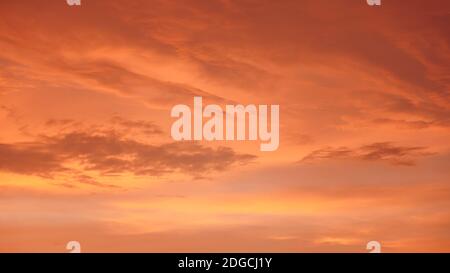 Orange and pink sky after sunset  - can be used as background Stock Photo